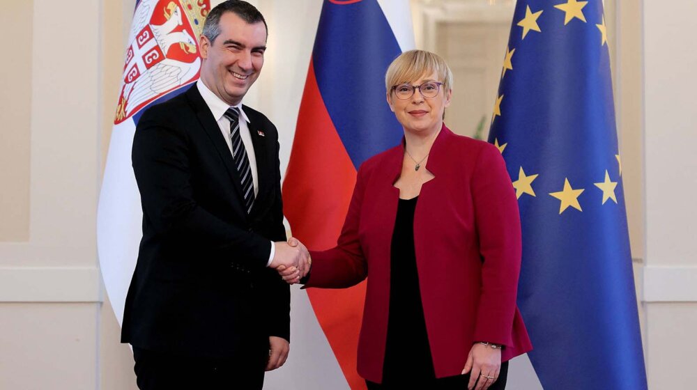 Orlić sa predsednicom Slovenije o bilateralnim odnosima, Kosovu i položaju Srba 1
