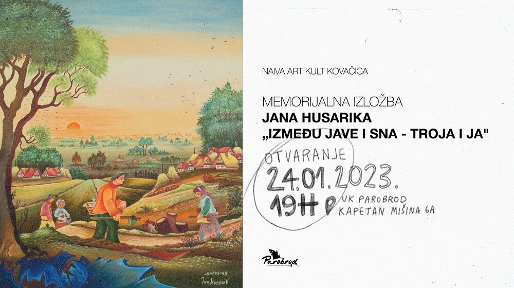 Memorijalna izložba „Između jave i sna - Troja i Ja" Jana Husarika u UK Parobrod 1