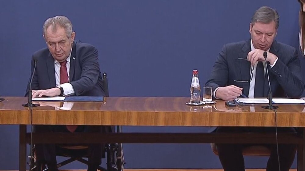 Vučić i Zeman u zajedničkom obraćanju: Od Ukrajine do ulice u Beogradu 1