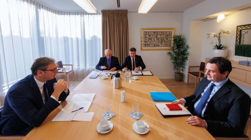 ALEKSANDAR VUČIĆ I ALJBIN KURTI U BRISELU