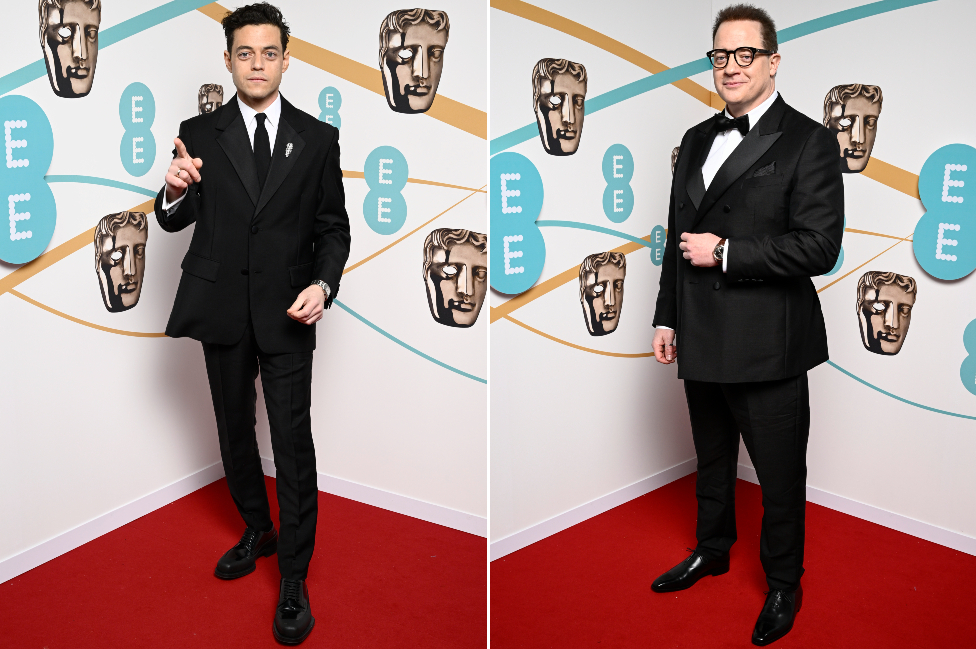 Bafta nagrade 2023: Dominacija filma Na Zapadu ništa novo - fotografije sa crvenoig tepiha 13 Prošlogodišnji dobitnici Bafta nagrada Rami Malek i Brendon Frejzer