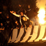 Sukob navijača i žamdarmerije u dvorani „Čair“ 7