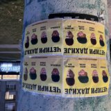 Lutovac, Jeremić, Trajković i Veselinović kao turske dahije: Pokret Naši plakatima izlepio Orašac 5