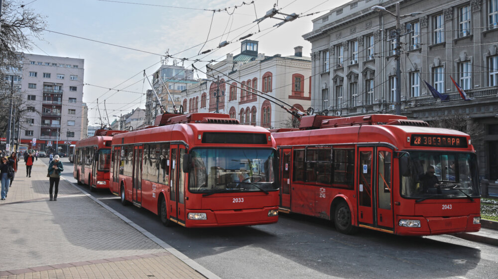 Gradski prevoz, Trolejbusi, Studentski trg