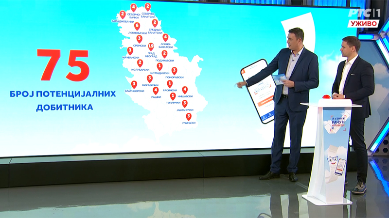 Izvučeni dobitnici još dva stana u trećem kolu okviru nagradne igre "Uzmi račun i pobedi" 1