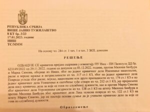Tužilaštvo odbacilo krivičnu prijavu policije povodom tuče u niškoj SNS: Član stranke sada poručuje funkcioneru da ga “zna dobro” i da se uzme u pamet 2