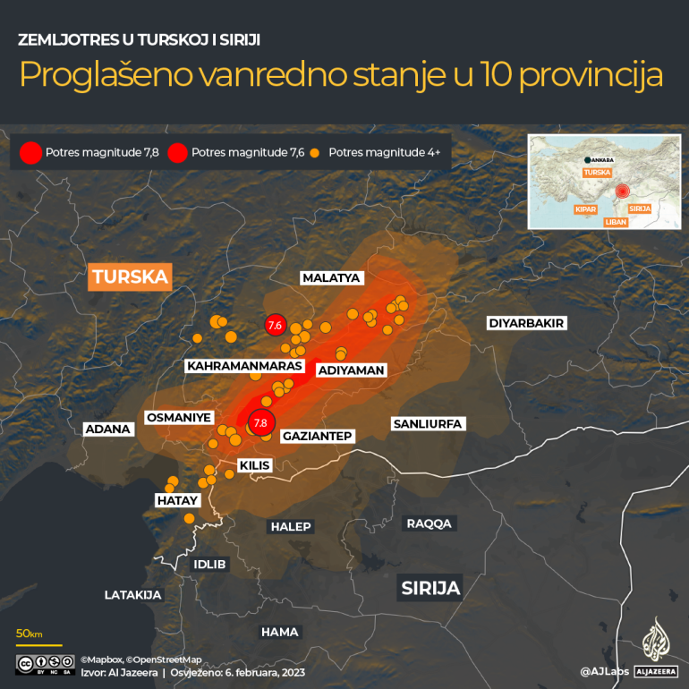 Kako nastaju i kako se mere zemljotresi: Slučaj Turske i Sirije 3