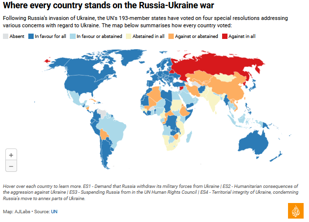 Rat koji je obojio mapu planete: Kakav je odnos zemalja u svetu prema rusko-ukrajinskom sukobu? 2