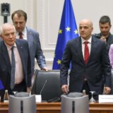 orth Macedonia's Prime Minister Dimitar Kovacevski (R) and European Union for Foreign Affairs and Security Policy Josep Borrell (L)