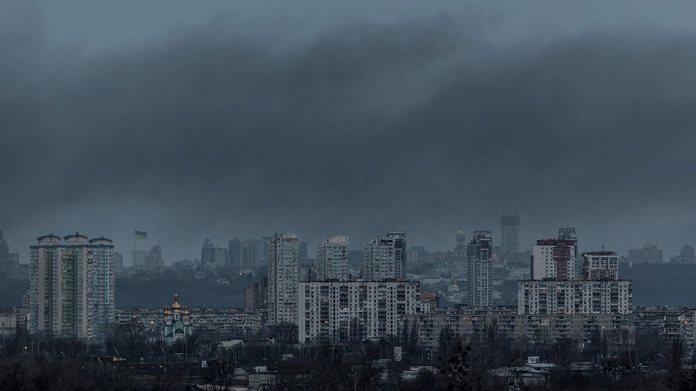 Dim na nebu iznad Kijeva
