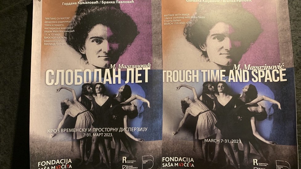 Žene i Srbija: Maga Magazinović, pionirka koja je upornošću i plesom otvarala vrata ostalim ženama 5 plakat za izložbu