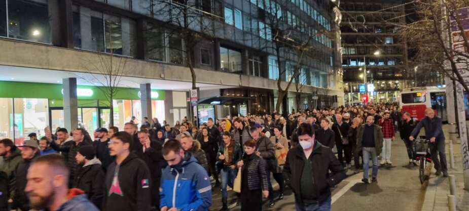 Studentski protest protiv evropskog predloga za Kosovo 2