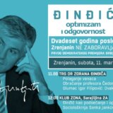 Novi Optimizam obeležava dve decenije od ubistva Zorana Đinđića 11. marta u Zrenjaninu 14