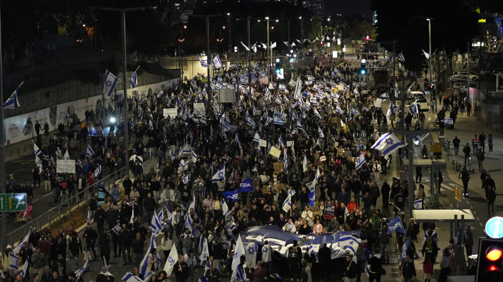 Hiljade Netanjahuovih pristalica demonstrirale u znak podrške reformi pravosuđa 1