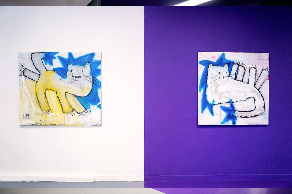 Život je, kao i umetnost, hod po žici: Izložba "Lavovi na žicama" u galeriji Monolog 5