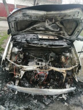 Elemir, zapaljen automobil 3 (VIDEO/FOTO) Zapaljen automobil funkcionera SSP u Elemiru 2