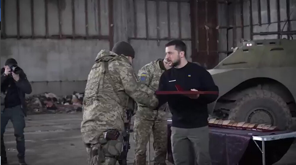 Zelenski na bojnom polju kod Bakhmuta 1