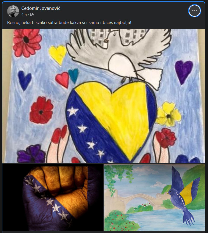 Kako je Čedomir Jovanović čestitao Dan nezavisnosti BiH 2 Kako je Čedomir Jovanović čestitao Dan nezavisnosti BiH 2