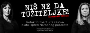 Pokret mladih Niša podržava protest “Niš ne da tužiteljke” 2