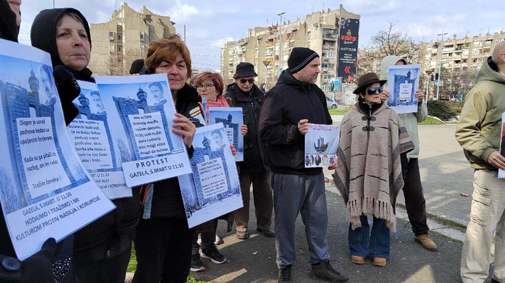 Održan protest zbog prodaje Geneks kule 1