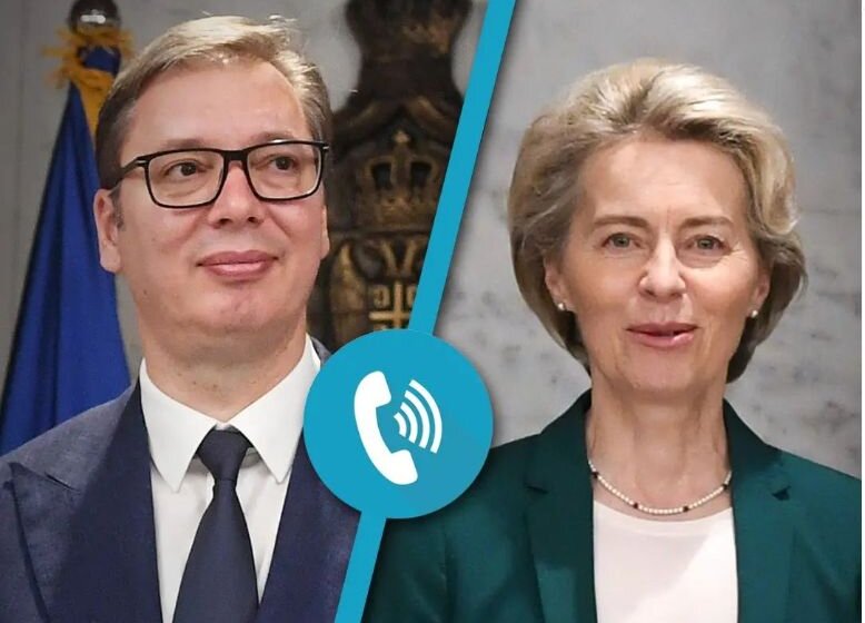 Vučić telefonom razgovarao sa predsednicom Evropske komisije o stanju dijaloga o Kosovu 1