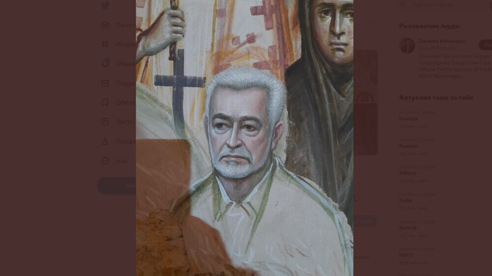 Zdravko Krivokapić na fresci u hramu SPC u Podgorici: "Sa našim đedom uvijek i svuda“ 1