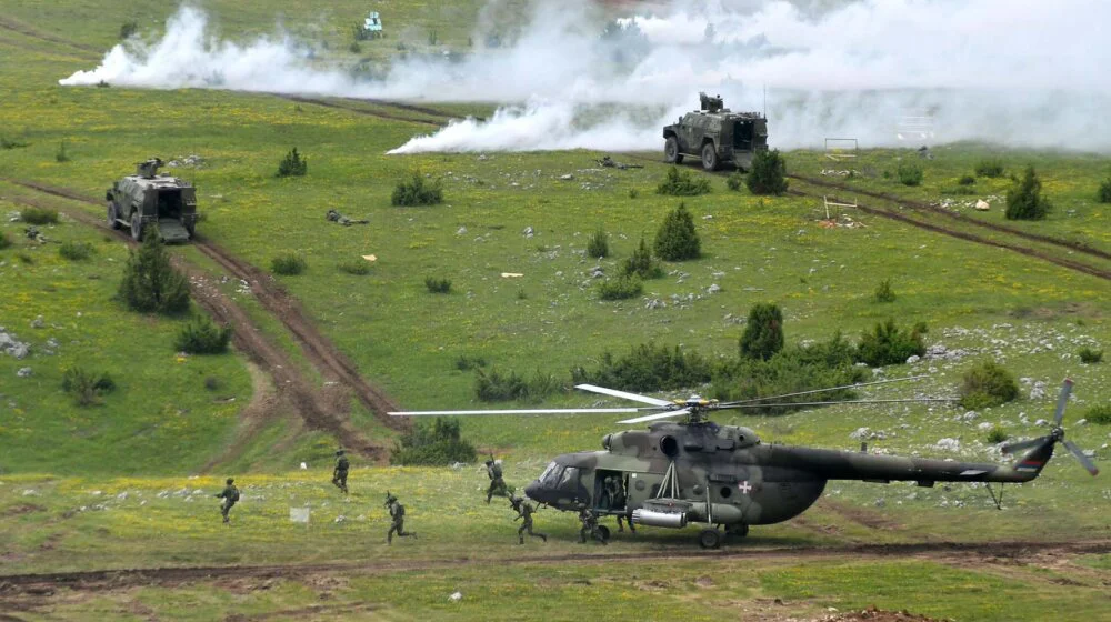 Prikaz sposobnosti Vojske Srbije „Granit 2023“ na vojnom aerodromu u Batajnici 22. aprila 1