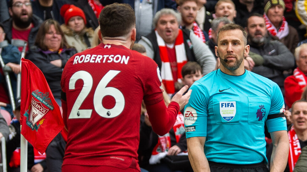 Sudijska organizacija istražiće incident između pomoćnog sudije i fudbalera Liverpula 1