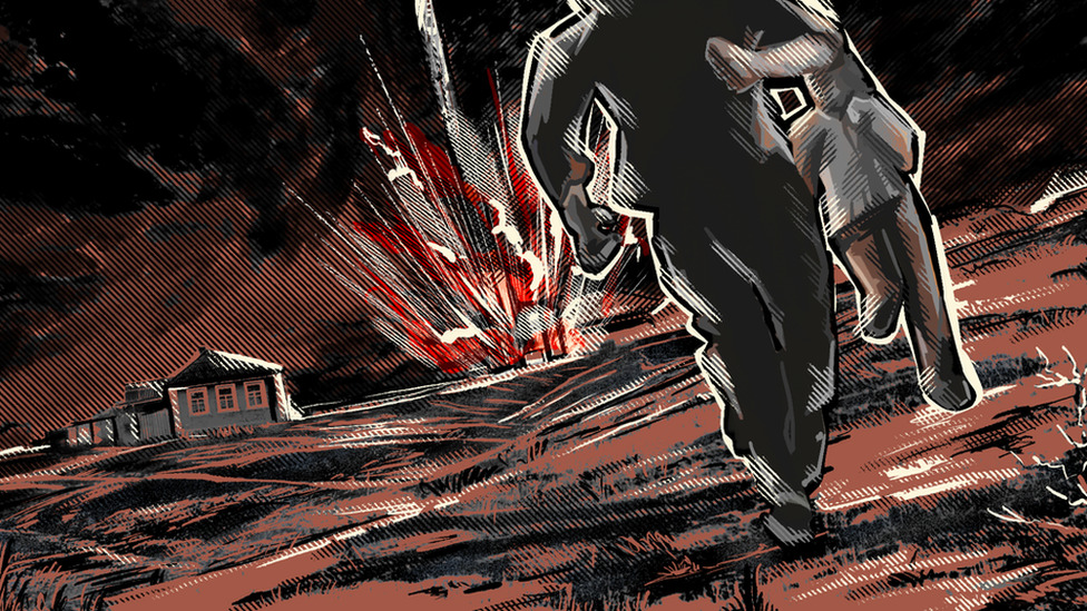 Ilustracija eksplozije železnice u Rusiji