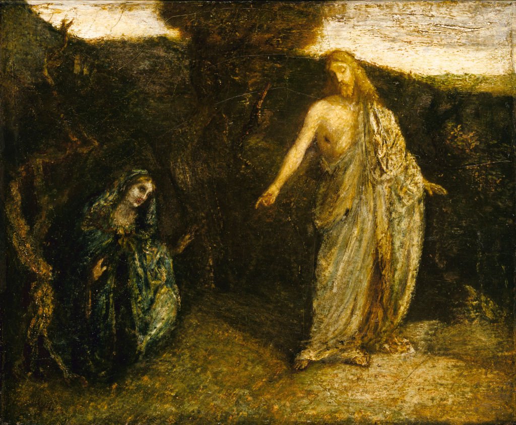 Religija i hrišćanstvo: Odakle potiču teorije da su Isus i Marija Magdalena bili u romantičnoj vezi 8 "Cristo apareciendo a María", ~1885. Artista Albert Pinkham Ryder.