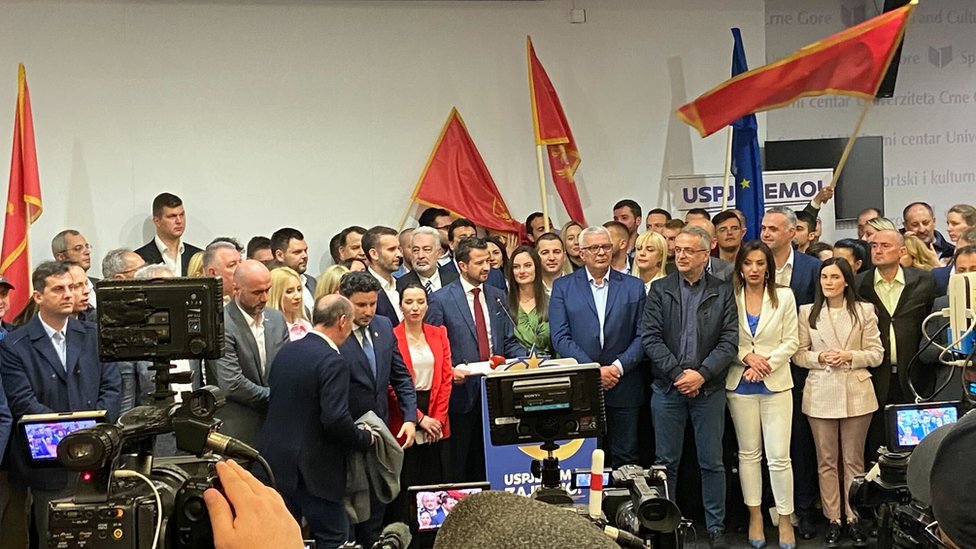 Crna Gora i izbori za predsednika: Jakov Milatović ubedljivo pobedio, Milo Đukanović priznao poraz 2 Milatović, Mandić, Abazović, izbori