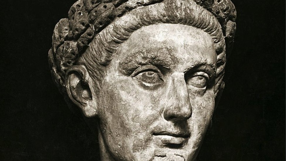 Bust of Roman emperor Constantine I
