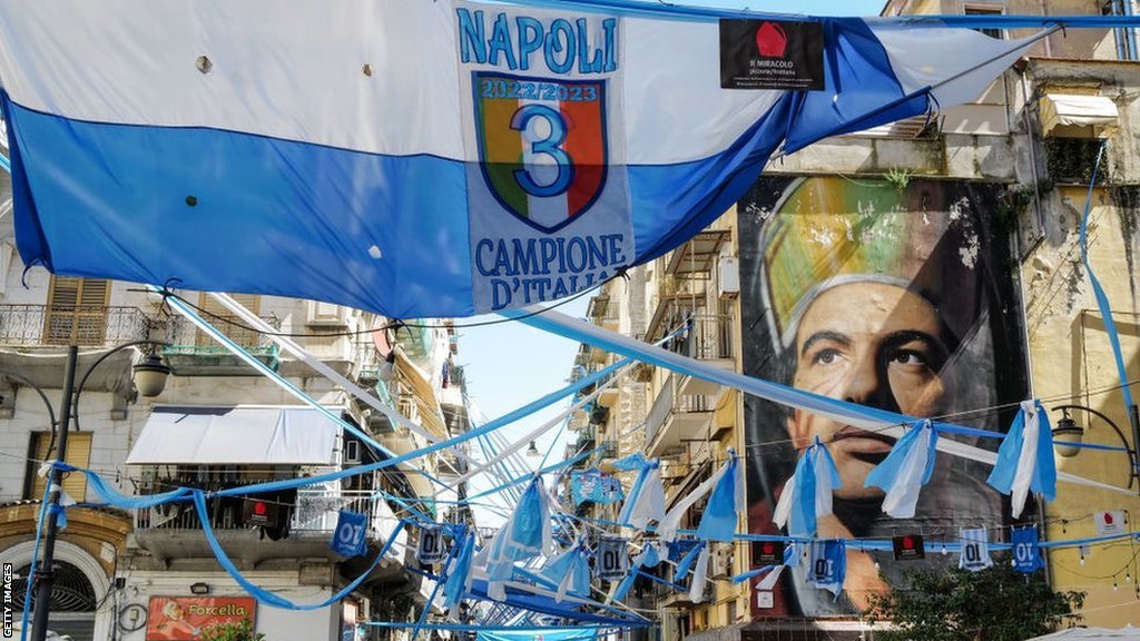 Flags and banners in Naples