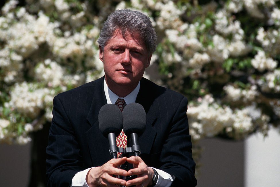 President Bill Clinton on 20 April 1993.