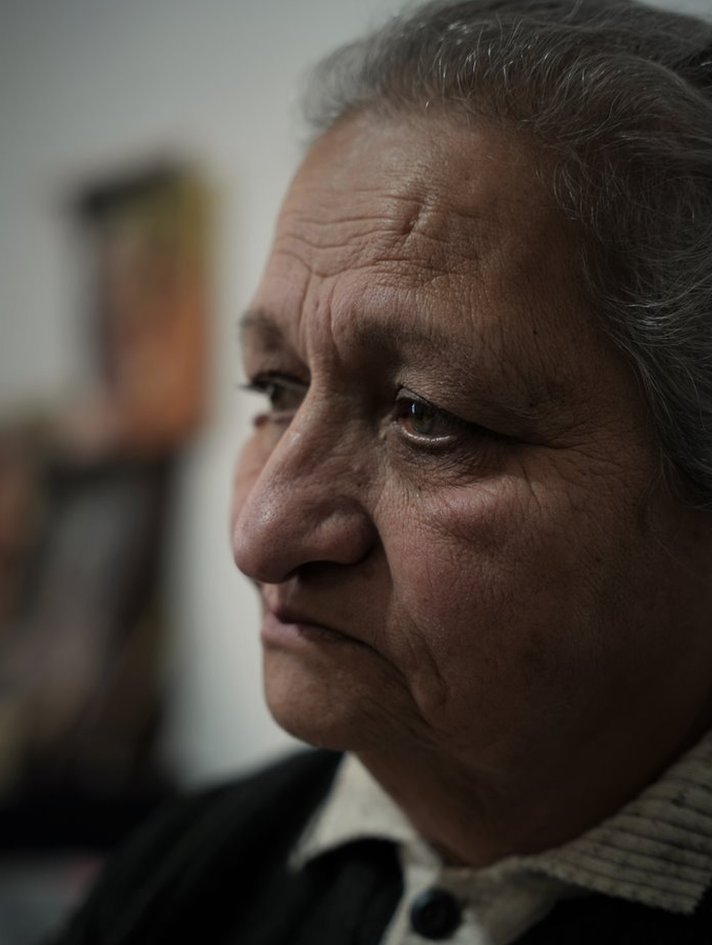 Portrait of Lebanese woman aged 67