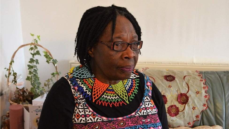 Portrait of 74-year-old London woman Thabani Sithole