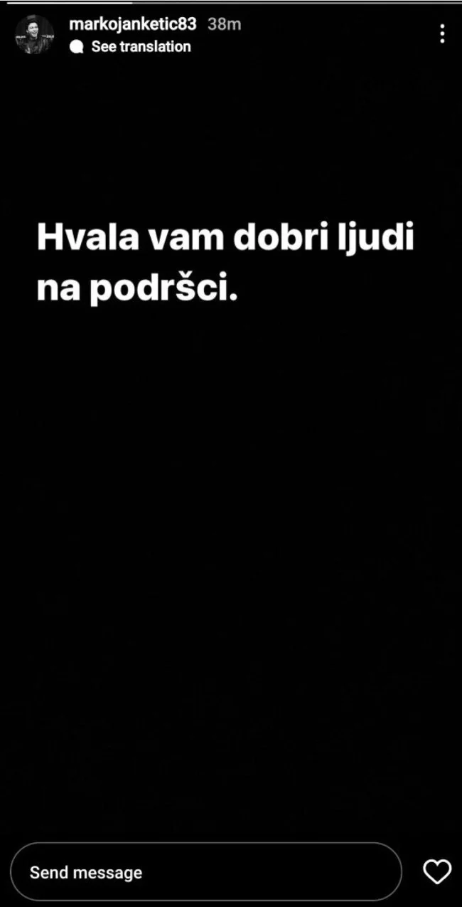 Marko Janketić se oglasio povodom podrške koju je dobio posle pretnji 2 Marko Janketić se oglasio povodom podrške koju je dobio posle pretnji 2