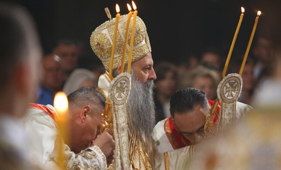 Patrijarh Porfirije služio prvu uskršnju liturgiju u Hramu Svetog Save (FOTO) 1