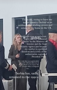 "Priča o diskriminaciji moje porodice se intenzivira": Mlađa ćerka Rade Trajković zadržana na aerodromu u Beogradu 2