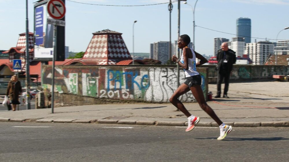 Kenijski atletičari pobednici polumaratona u Beogradu 1