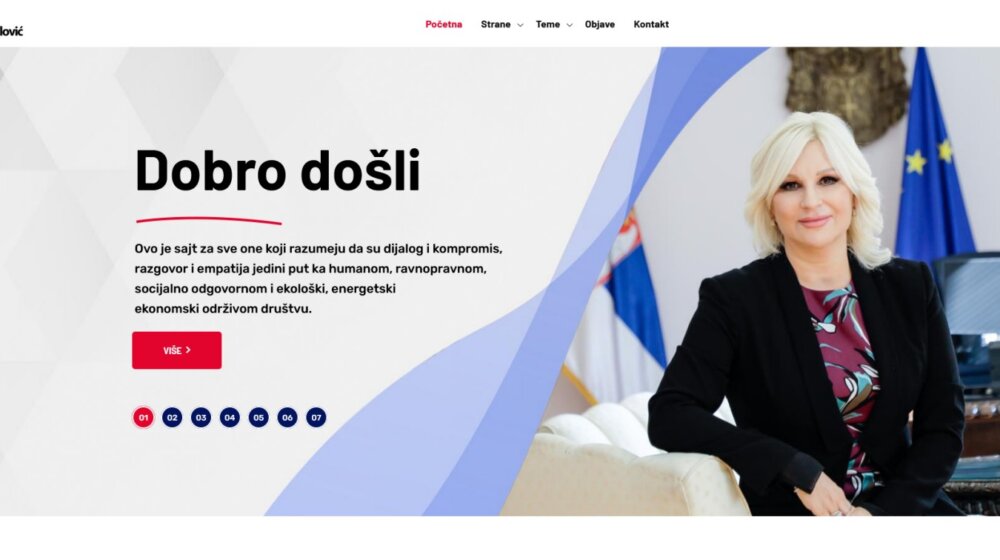 Zorana Mihajlović predstavila svoj sajt 1