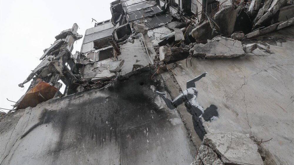 benksijev mural u ukrajini