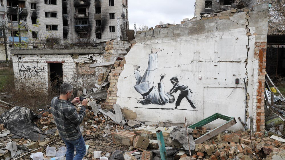 benksijev mural u ukrajini