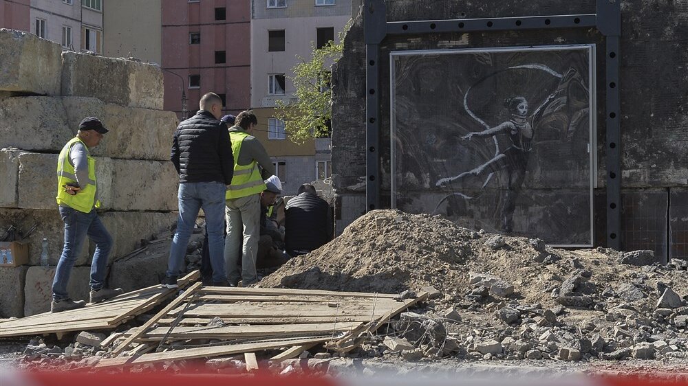 benksijev mural u ukrajini