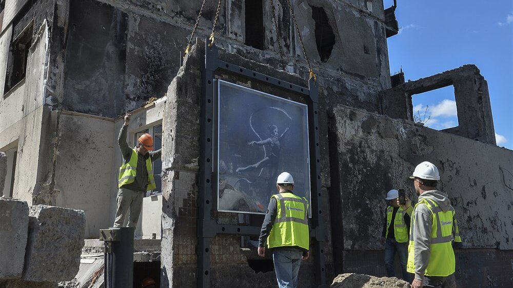 benksijev mural u ukrajini