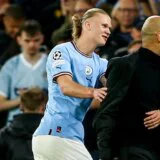 Erling Haland i Pep Gvardiola