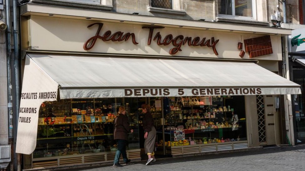 The Jean Trogneux chocolate shop in Amiens, France