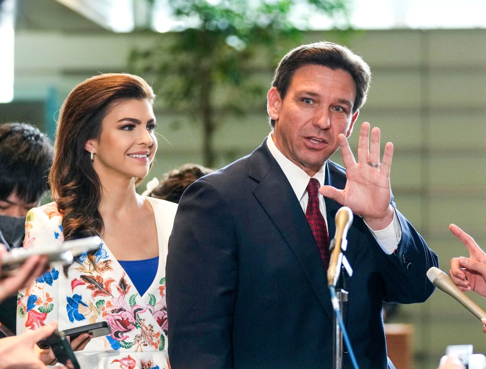 Ron DeSantis with wife Casey in Tokyo last month