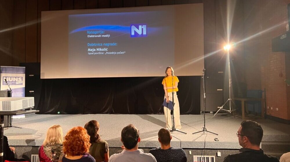 Novinarka N1 Maja Nikolić dobila nagradu NUNS za istraživačko novinarstvo 1