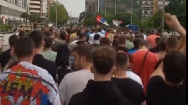 Protest podrške Srbima na KiM održan u Podgorici 9